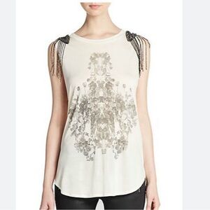 Haute Hippie Embellishment Tank Top